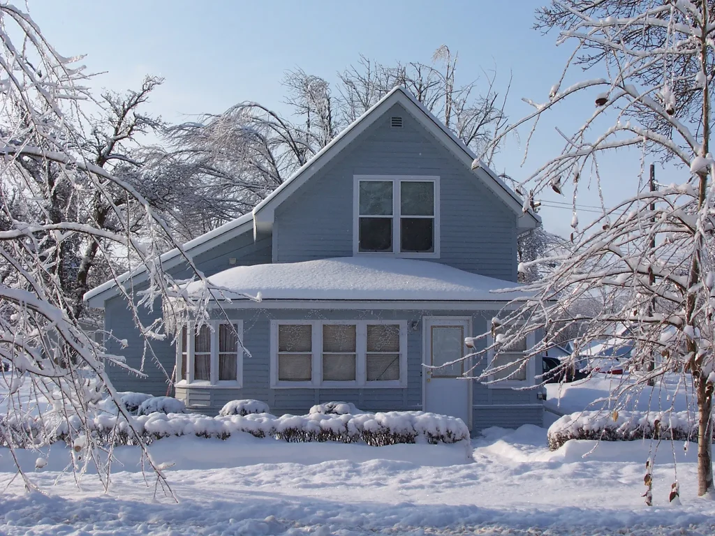 Home in winter
